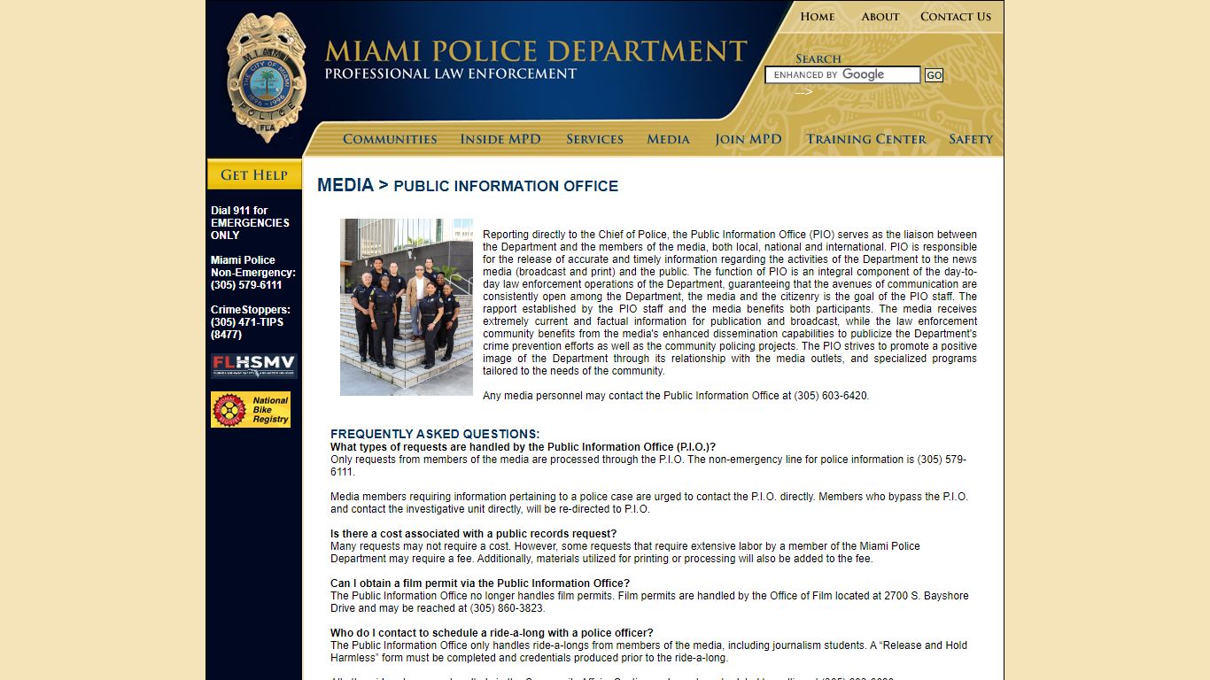 Public Information Office - Miami Police Department