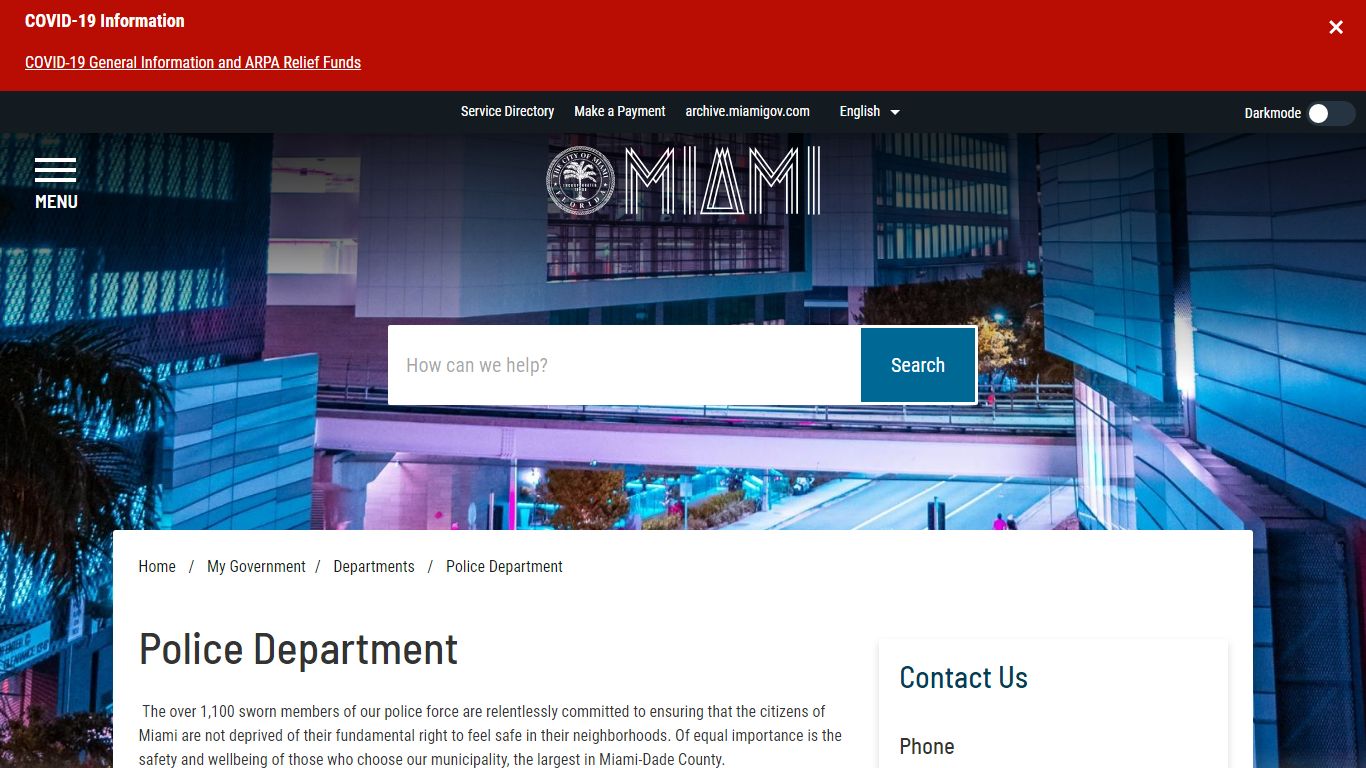 Police Department - Miami - miamigov.com